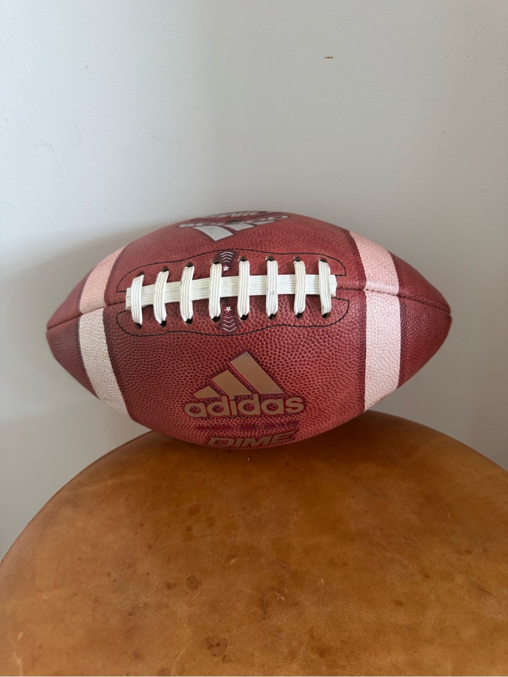 Official NCAA Adidas Dime Football with NC State Wolfpack Logo - Picture 2 of 3